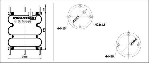 3t 614-36 Mp0