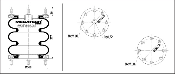 3t 614-36 Mp0