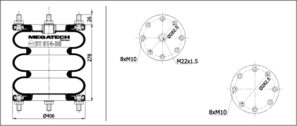 3t 614-38 Mp0