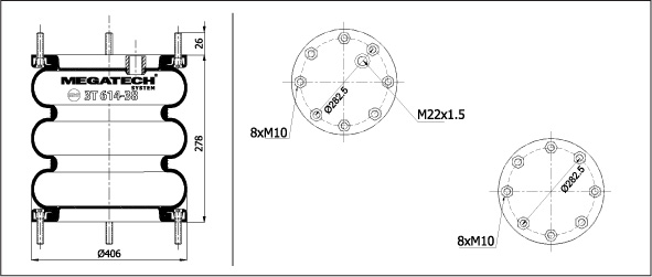 3t 614-38 Mp0